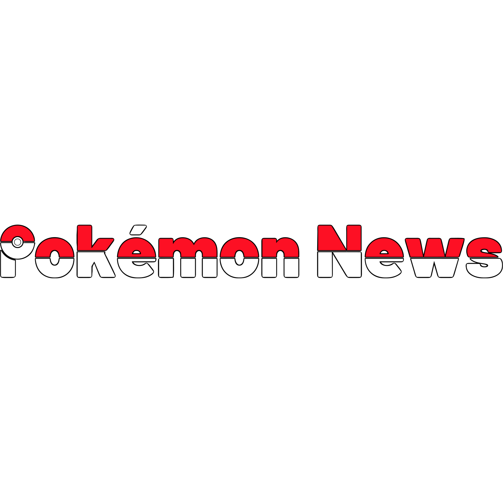 The long version of the logo I designed for an admittedly out of use Facebook page that I'm the admin for, Pokémon News.  The P is a Poké Ball.'.